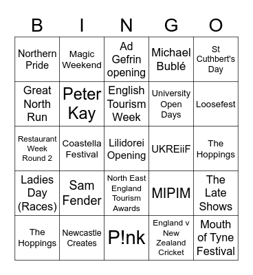 NGI Bingo 2023 Bingo Card