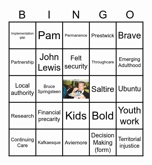 Kenny McGhee Bingo Card
