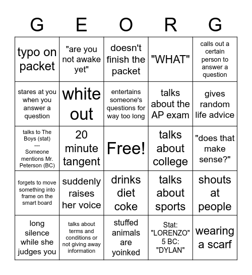 ms v Bingo Card