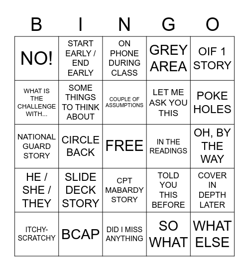 MABARDY 4.0 Bingo Card