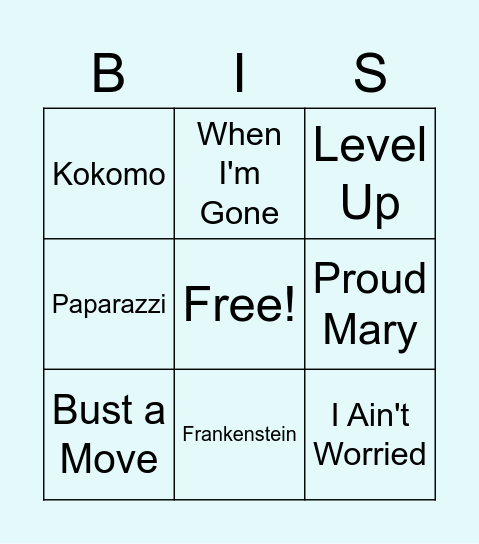 Music Bingo! Bingo Card