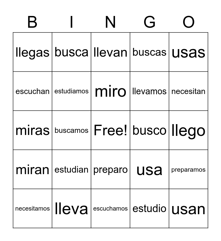 ar-verb-bingo-card