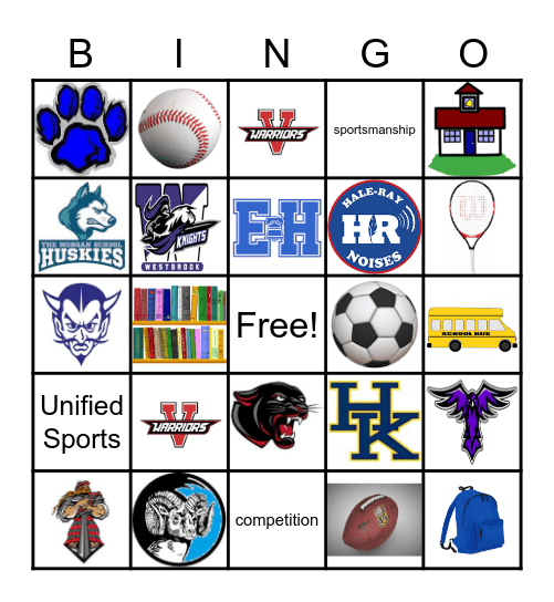 Mascot  Bingo Card