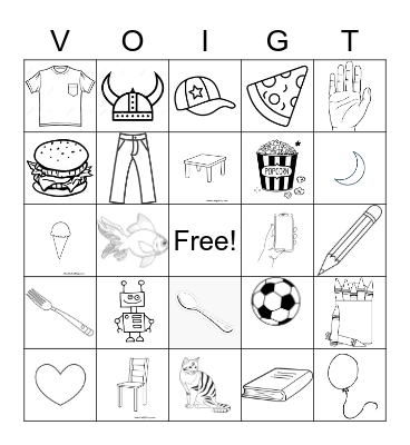 Voigt Bingo Card