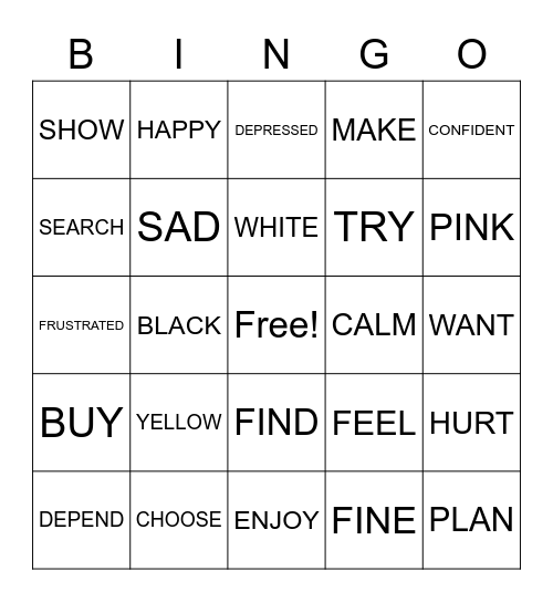 ASL 1 - Unit 4 Review Bingo Card