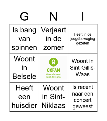 SPEED DATE BINGO Card