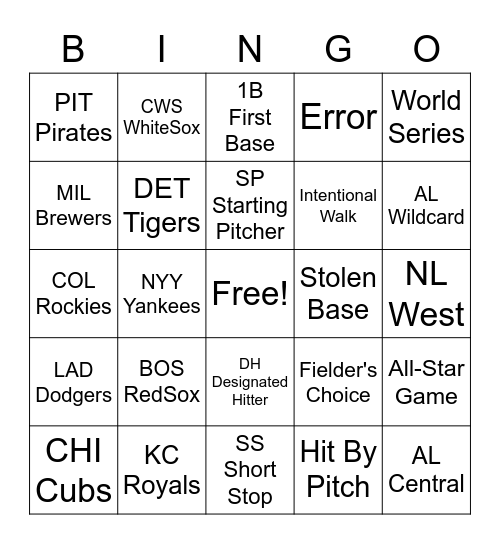 Programs for Players Internationally Bingo Card