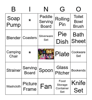 DayKota's Bridal Shower Bingo Card