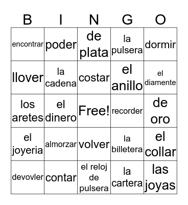 es la hora de bingo en lińea Bingo Card