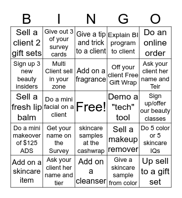 December Bingo Card