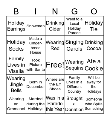 REHAB CARD Bingo Card