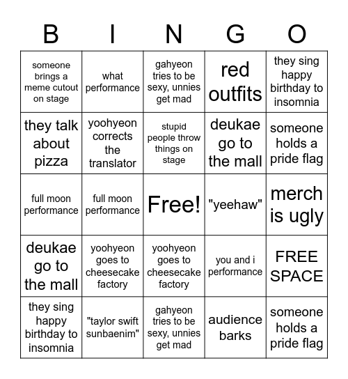 deukae in usa 2023 Bingo Card