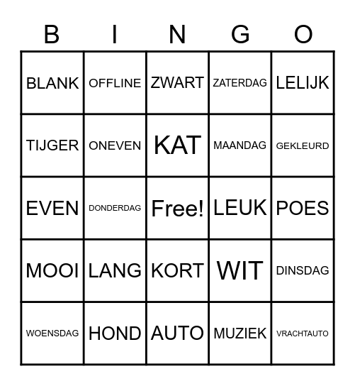SJWR SWINGO Bingo Card