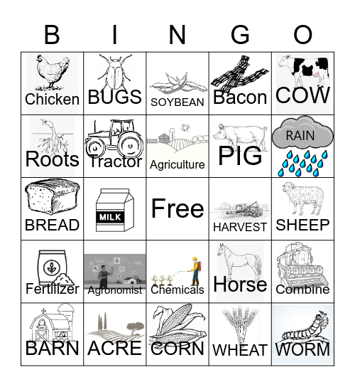 FARM BINGO Card