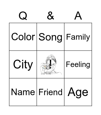 Questions and Answers! Bingo Card