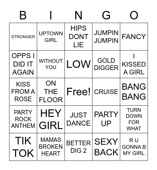 PARTY MIX Bingo Card
