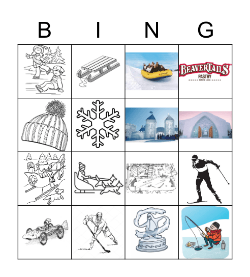 Carnaval de Québec 2 Bingo Card