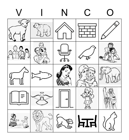 Latin Vocabulary Bingo Card