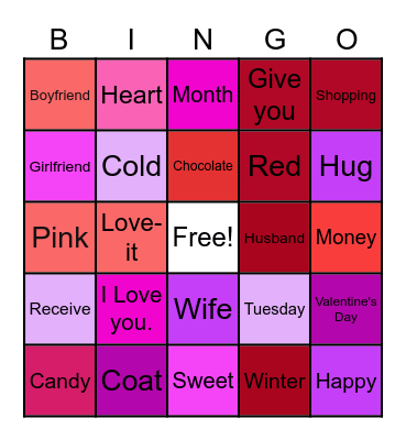 ASL February Bingo Card
