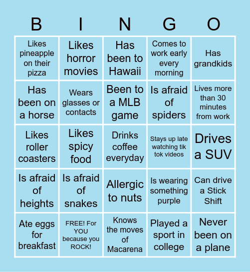 CSCD WINTER BINGO Card