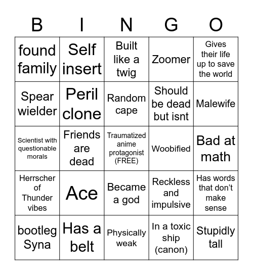 .@384hcw9 Bingo Card