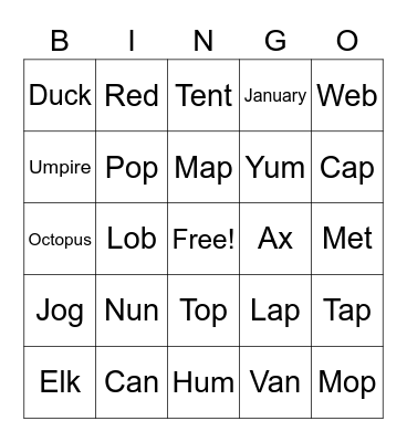 C5 Lesson 17 Book D Bingo Card
