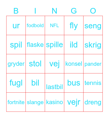 理查德 richard´s bingo Card