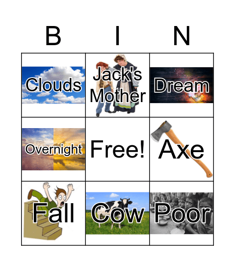 Jack and the Beanstalk (EB-4A-301) Bingo Card