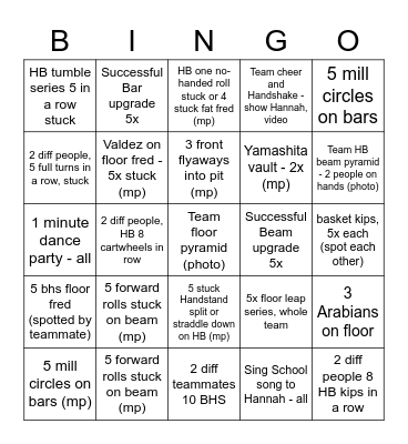 Bingo Light Bingo Card