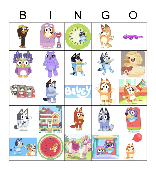 BLUEY BINGO Card