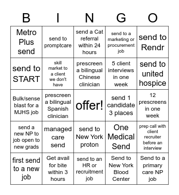 HC bingo Card