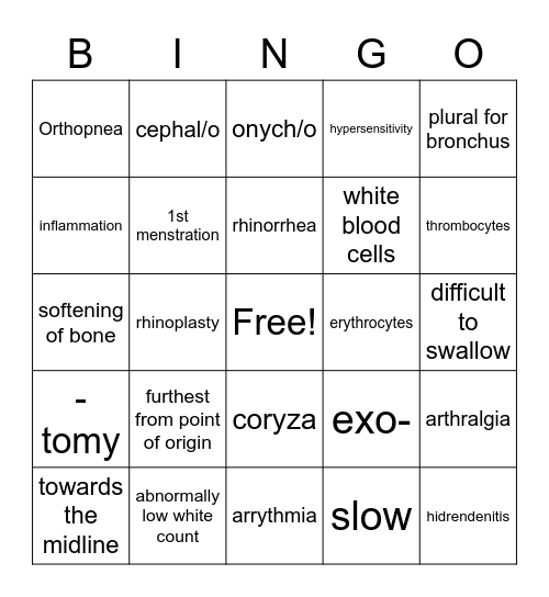 CCMA Bingo Card