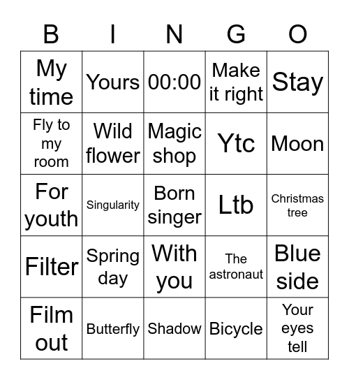 Froggie 🐸💕 Bingo Card