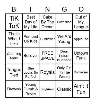 2010’s Bingo Card