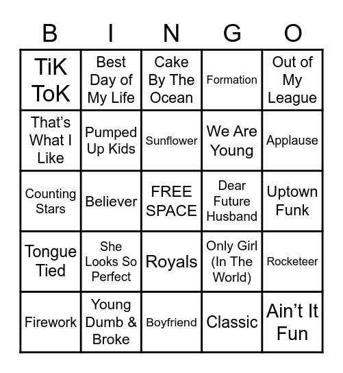 2010’s Bingo Card