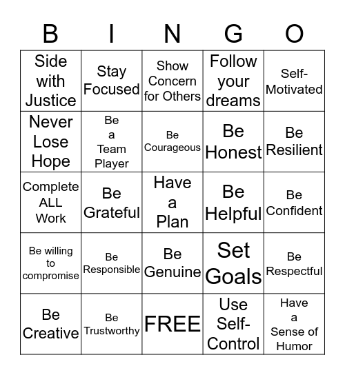 How To Be Successful Bingo Card