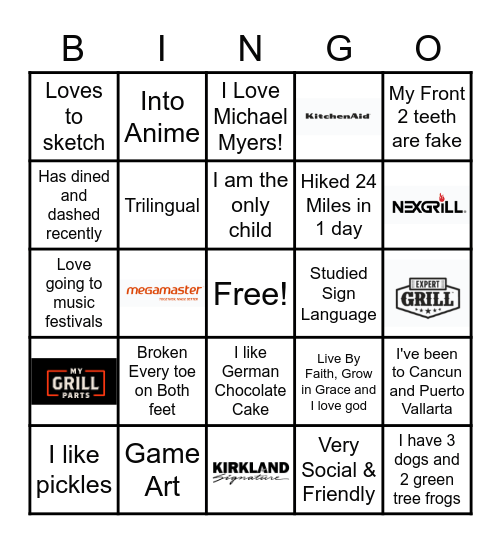 TGS Bingo Card