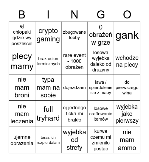 apex legendy vraxer Bingo Card