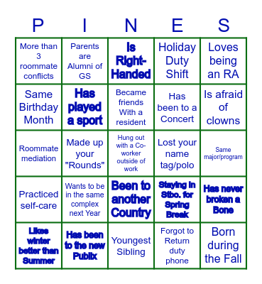 FIND SOMEONE WHO! Bingo Card