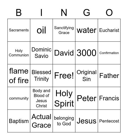 Vocab Bingo. Chapter 1 Bingo Card