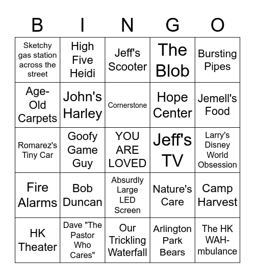 RM BINGO Card