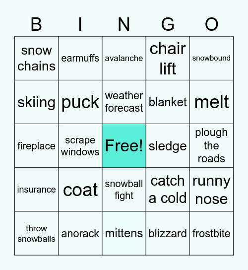 WINTER (AI) Bingo Card