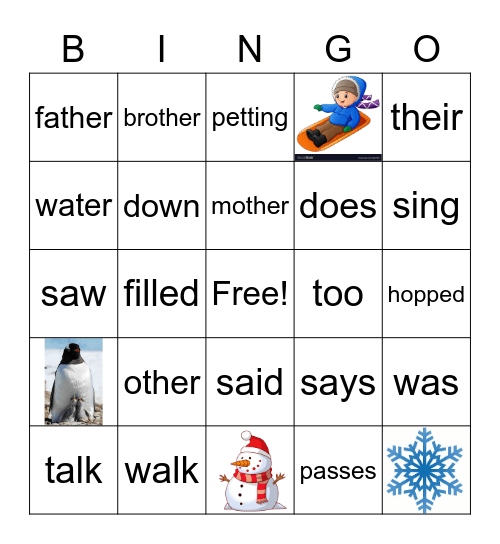 SIPPS Extension L. 1-5 Bingo Card