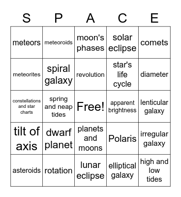 Module 4 Review Bingo Game Bingo Card
