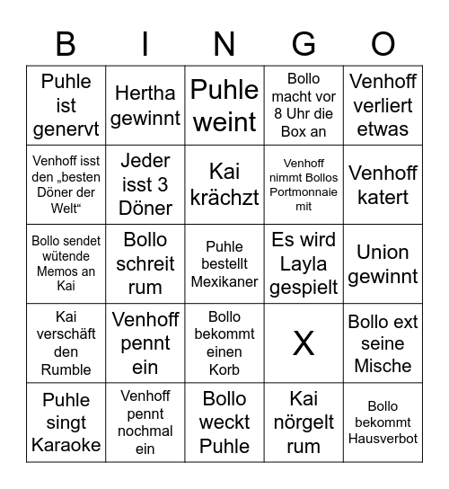 Berlin 🇩🇪🥸🏛️🔥 Bingo Card