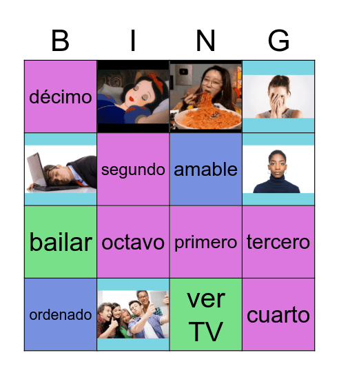 Unidad #1 Bingo Card