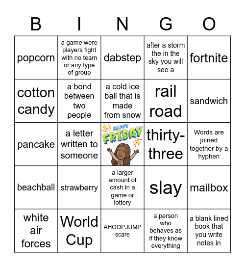 Compound, Open, & Hyphenated Words Bingo Card