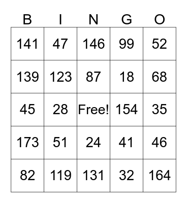 Addition and Subtraction with Regrouping! Bingo Card