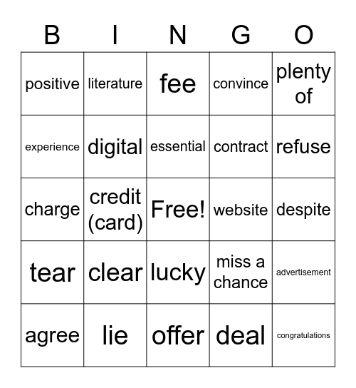 Page 46 Bingo Card