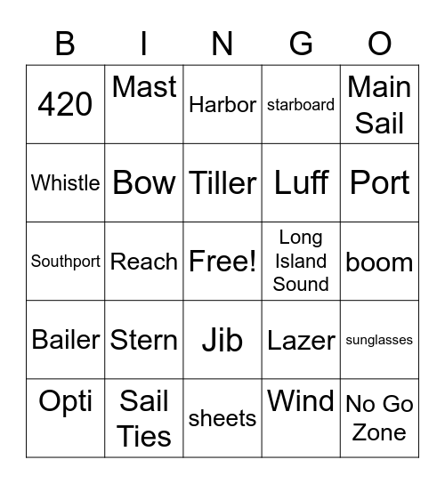 Team Peqout Bingo Card